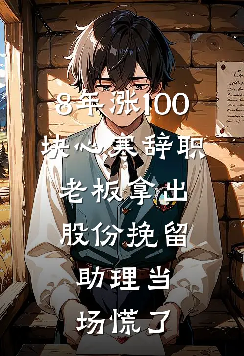 8年涨100块心寒辞职，老板拿出股份挽留，助理当场慌了(白薇顾景明)免费小说大全_小说完结免费8年涨100块心寒辞职，老板拿出股份挽留，助理当场慌了白薇顾景明