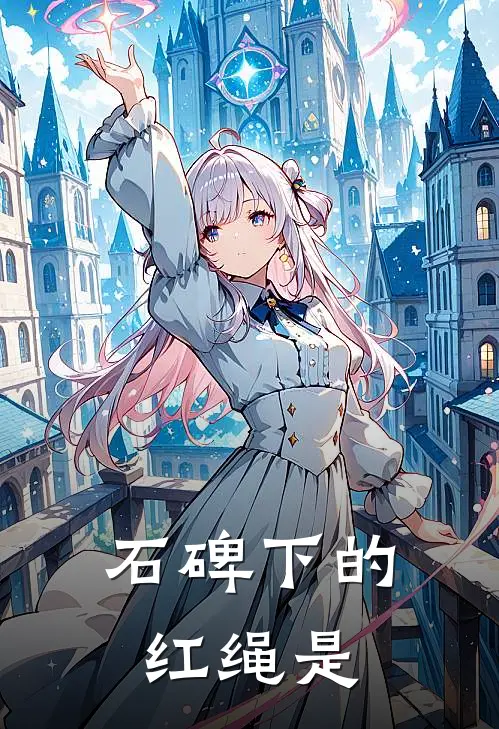 石碑下的红绳是