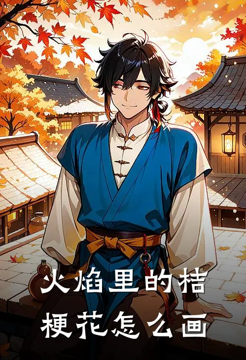 火焰里的桔梗花怎么画